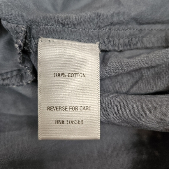 Garnet Hill Kids Blue Chambray Embroidered Sheath Dress Size 14 Girls Q75 - Picture 7 of 9